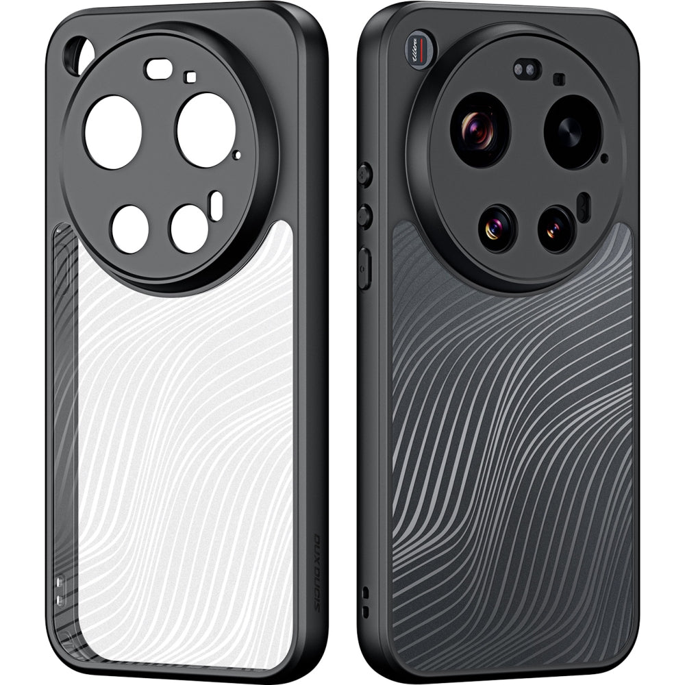 Handyhülle für Xiaomi 17 Ultra, Dux Ducis Aimo, Transparent mit Schwarzen Rahmen