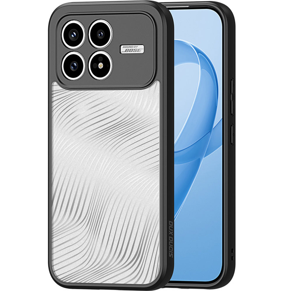Handyhülle für Xiaomi POCO F8 Pro, Dux Ducis Aimo, Transparent mit Schwarzen Rahmen