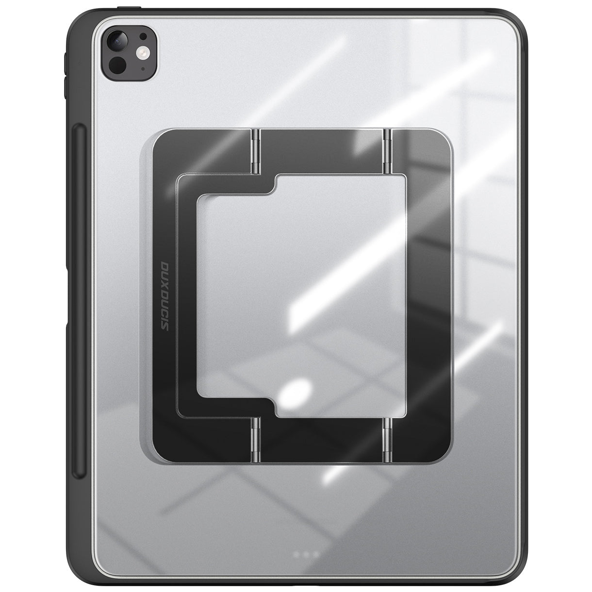 Schutzhülle mit Ständer für iPad Pro 11 M5 2025 / Pro 11" M4 2024, Dux Ducis Axis, Transparent-Schwarz