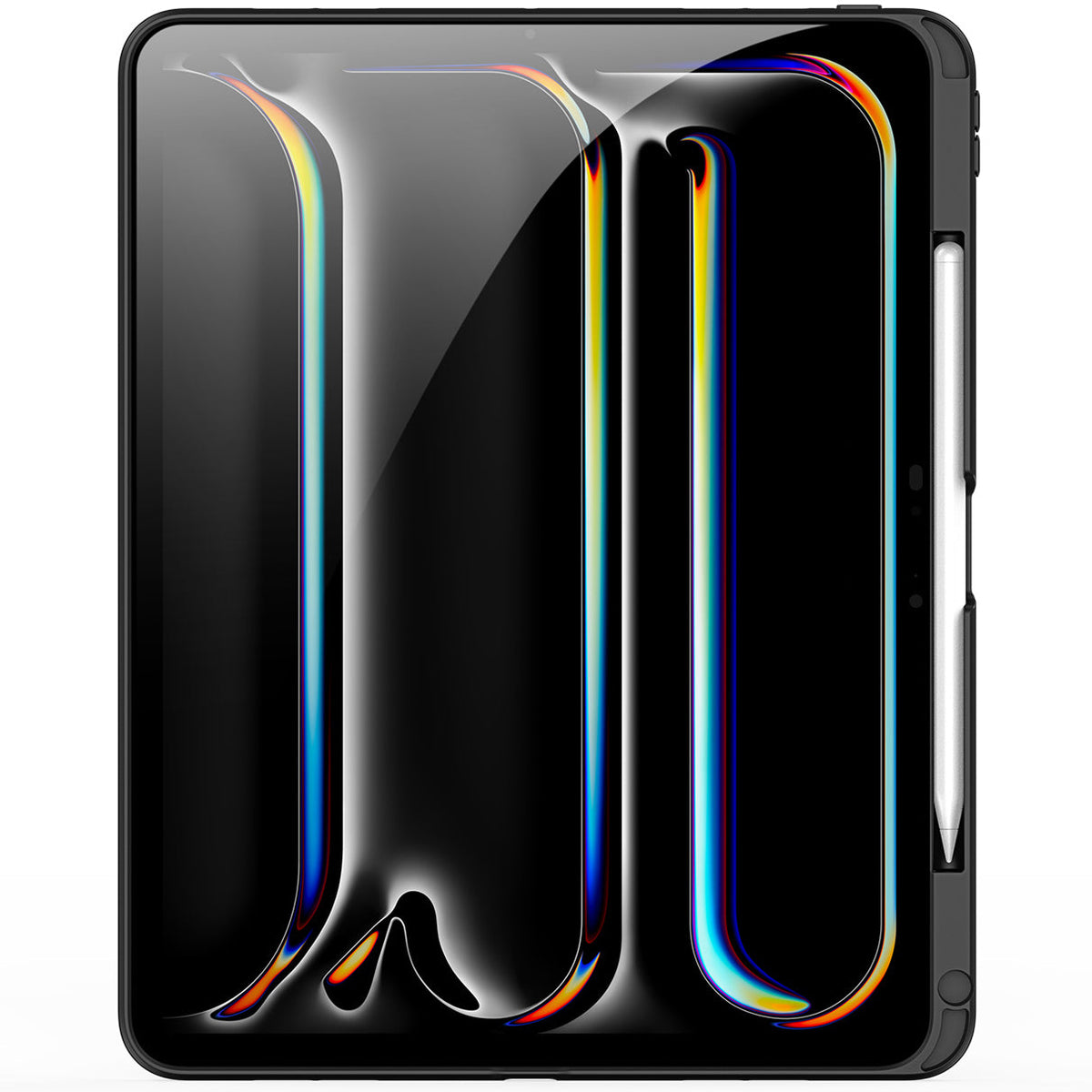 Schutzhülle mit Ständer für iPad Pro 11 M5 2025 / Pro 11" M4 2024, Dux Ducis Axis, Transparent-Schwarz