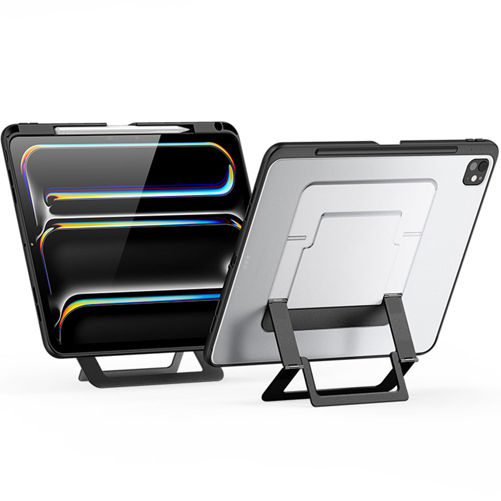 Schutzhülle mit Ständer für iPad Pro 13" 2025 / 2024, Dux Ducis Axis, Transparent-Schwarz