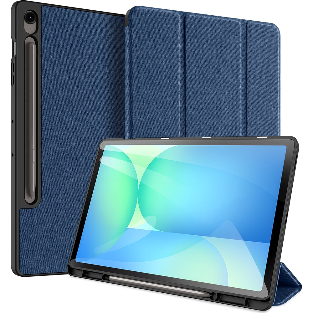 Handyhülle mit Klappe für Galaxy Tab S10 FE Plus, Dux Ducis Domo, Blau