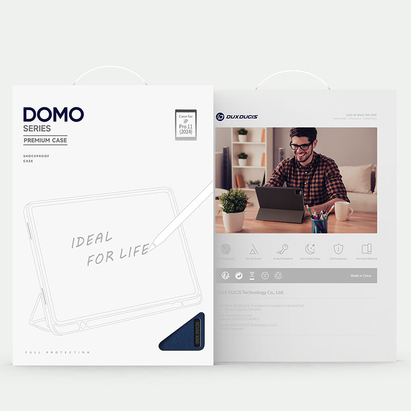 Hülle für iPad Pro 11" 2025 / 2024, Dux Ducis Domo, Dunkelblau