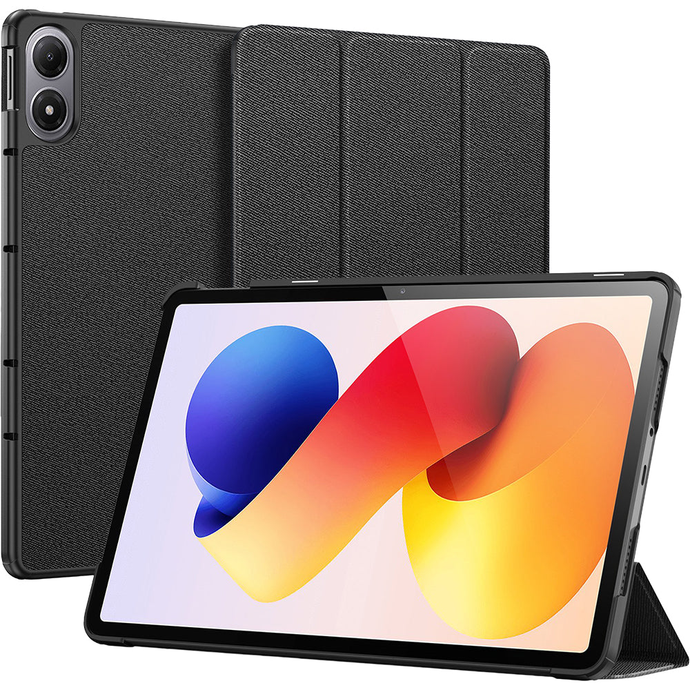 Schutzhülle mit Klappe für Xiaomi Redmi Pad 2 Pro / Pro, POCO Pad, Dux Ducis Domo, Schwarz