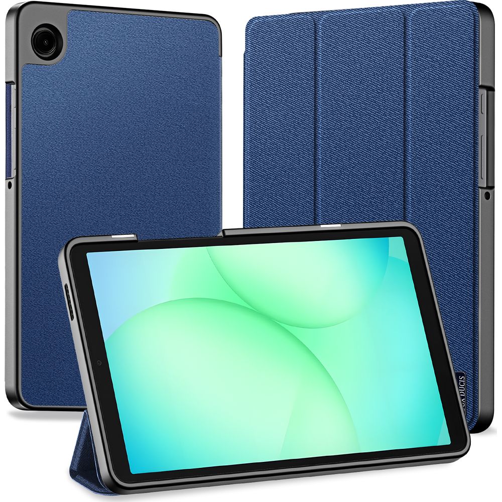 Schutzhülle mit Klappe für Galaxy Tab A11 / Tab A9, Dux Ducis Domo, Dunkelblau