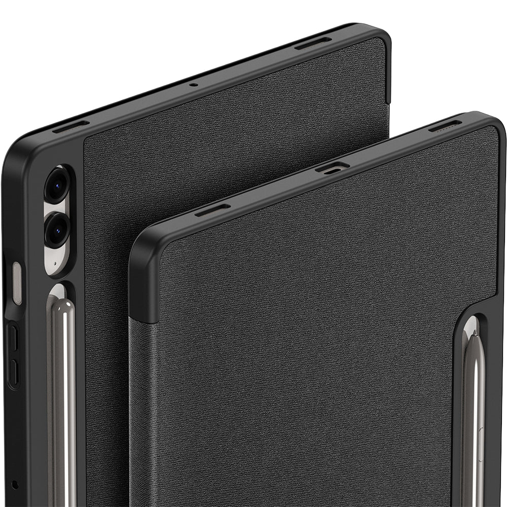 Hülle für Galaxy Tab S10 Plus/S9 Plus/S9 FE Plus, Dux Ducis Domo, Schwarz