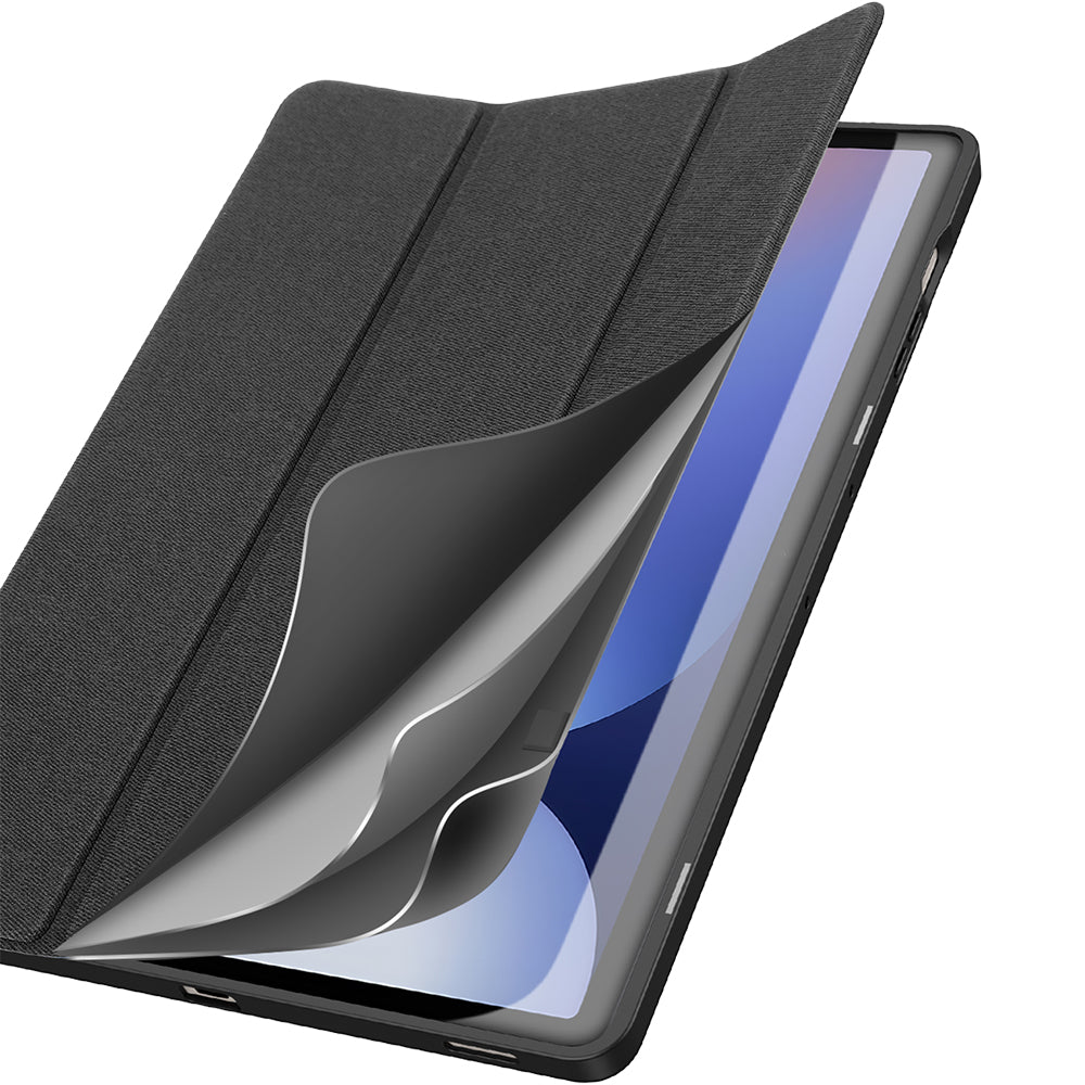 Hülle für Galaxy Tab S10 Plus/S9 Plus/S9 FE Plus, Dux Ducis Domo, Schwarz