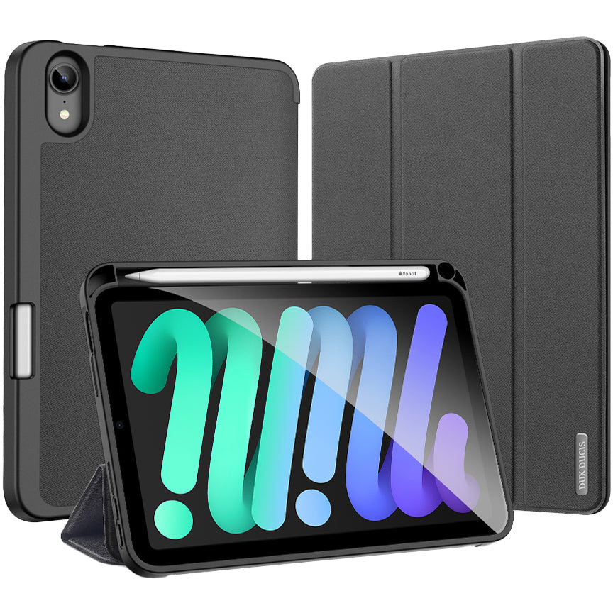 Schutzhülle für iPad Mini 7 2024 / 6 2021, Dux Ducis Domo, Schwarz