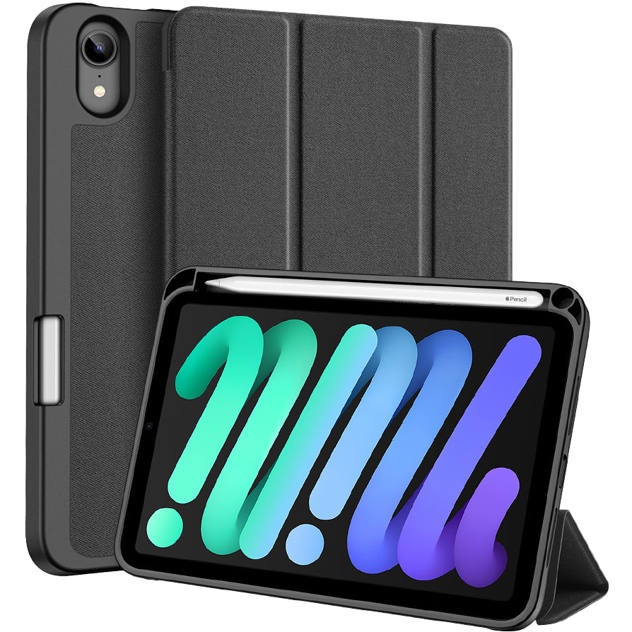 Schutzhülle für iPad Mini 7 2024 / 6 2021, Dux Ducis Domo, Schwarz
