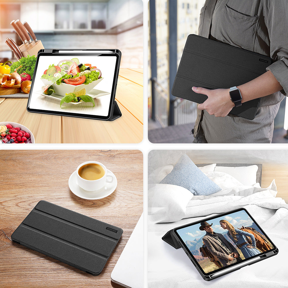 Schutzhülle mit Klappe für Xiaomi Pad 8/8 Pro/7/7 Pro, Dux Ducis Domo, Schwarz