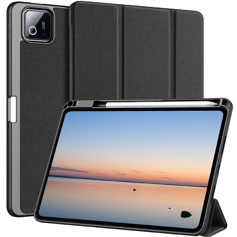 Schutzhülle mit Klappe für Xiaomi Pad 8/8 Pro/7/7 Pro, Dux Ducis Domo, Schwarz