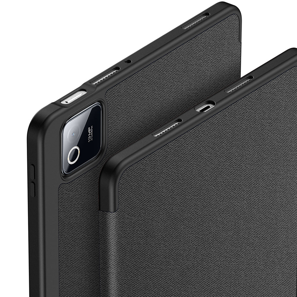 Schutzhülle mit Klappe für Xiaomi Pad 8/8 Pro/7/7 Pro, Dux Ducis Domo, Schwarz