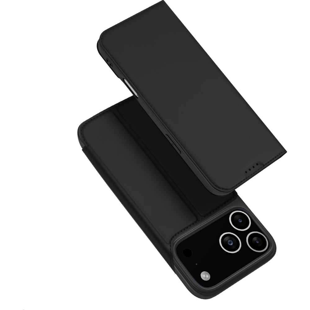 Handyhülle mit Klappe für iPhone 17 Pro Max, Dux Ducis Skin Pro, Schwarz