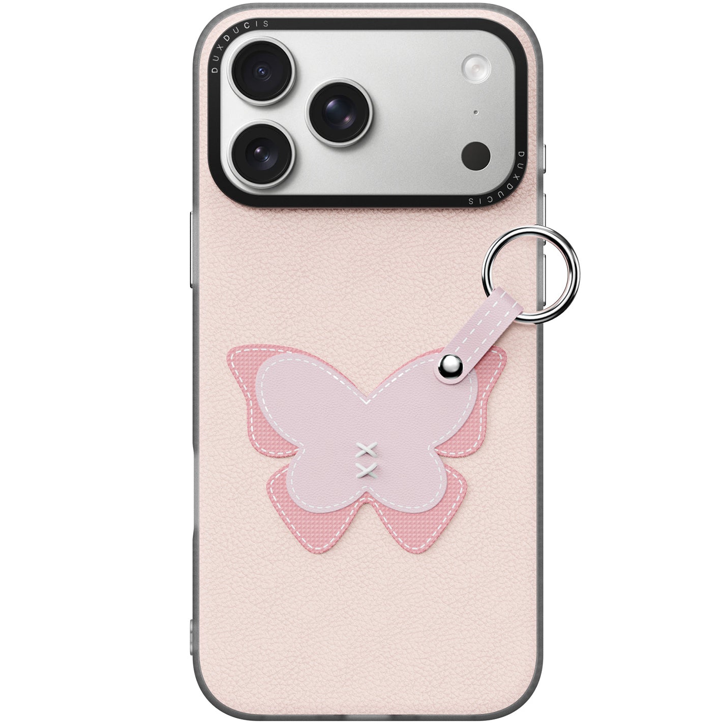 Handyhülle mit Trageband für iPhone 17 Pro, Dux Ducis Luvy, Rosa mit S