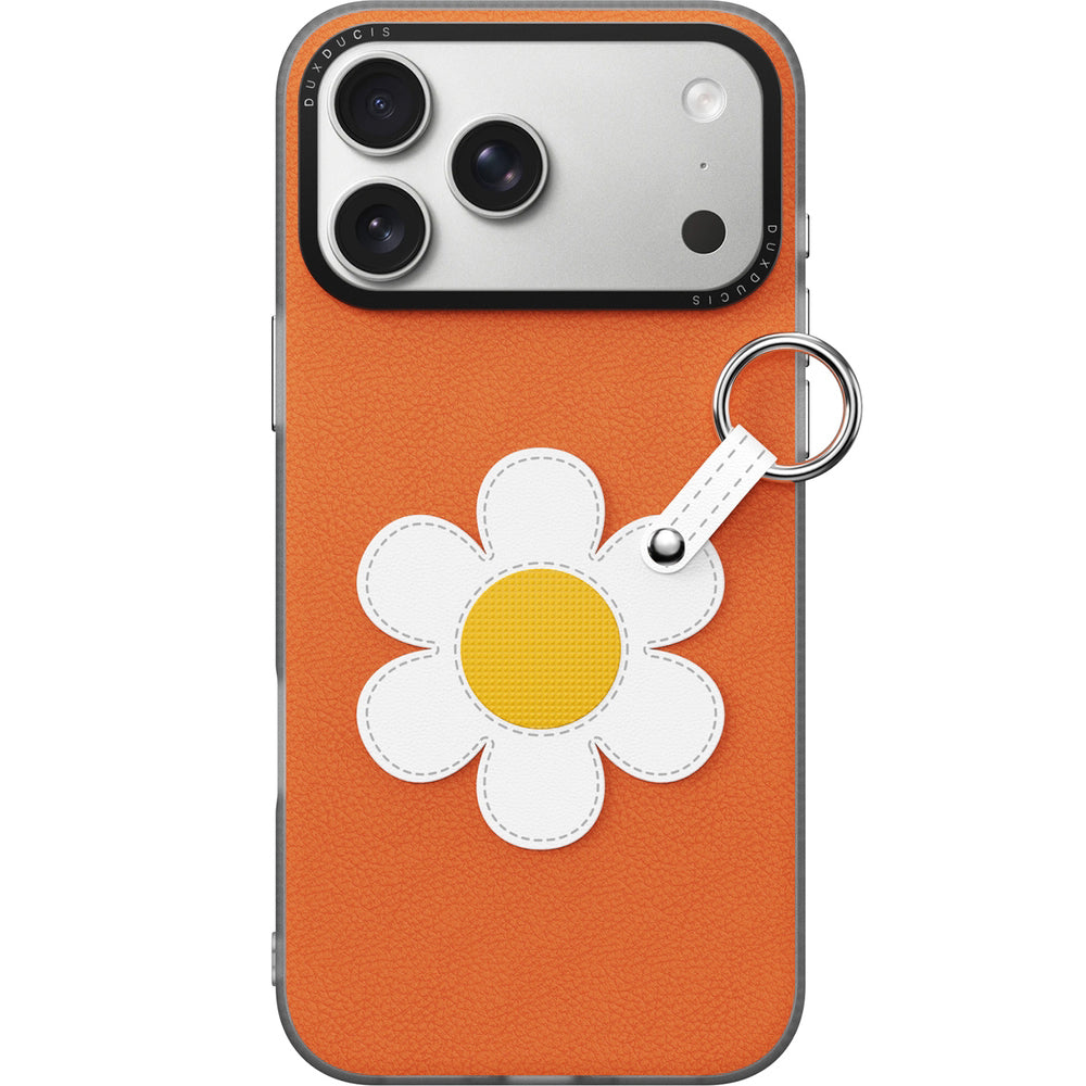 Handyhülle mit Trageband für iPhone 17 Pro, Dux Ducis Luvy, Orange mit