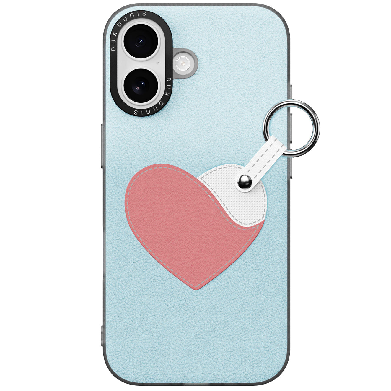 Handyhülle mit Trageband für iPhone 17, Dux Ducis Luvy, Blau mit Rosa