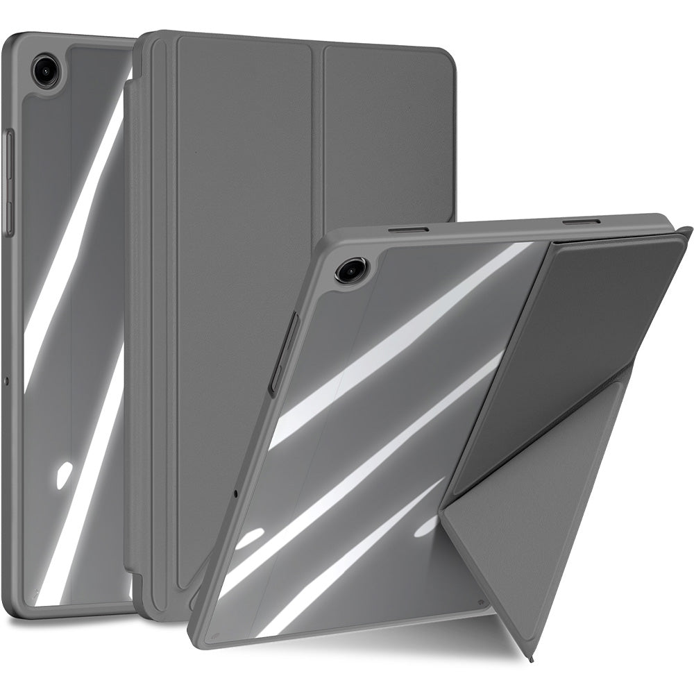 Schutzhülle mit Klappe für Galaxy Tab A11 Plus / A9 Plus, Dux Ducis Magi, Transparent-Grau