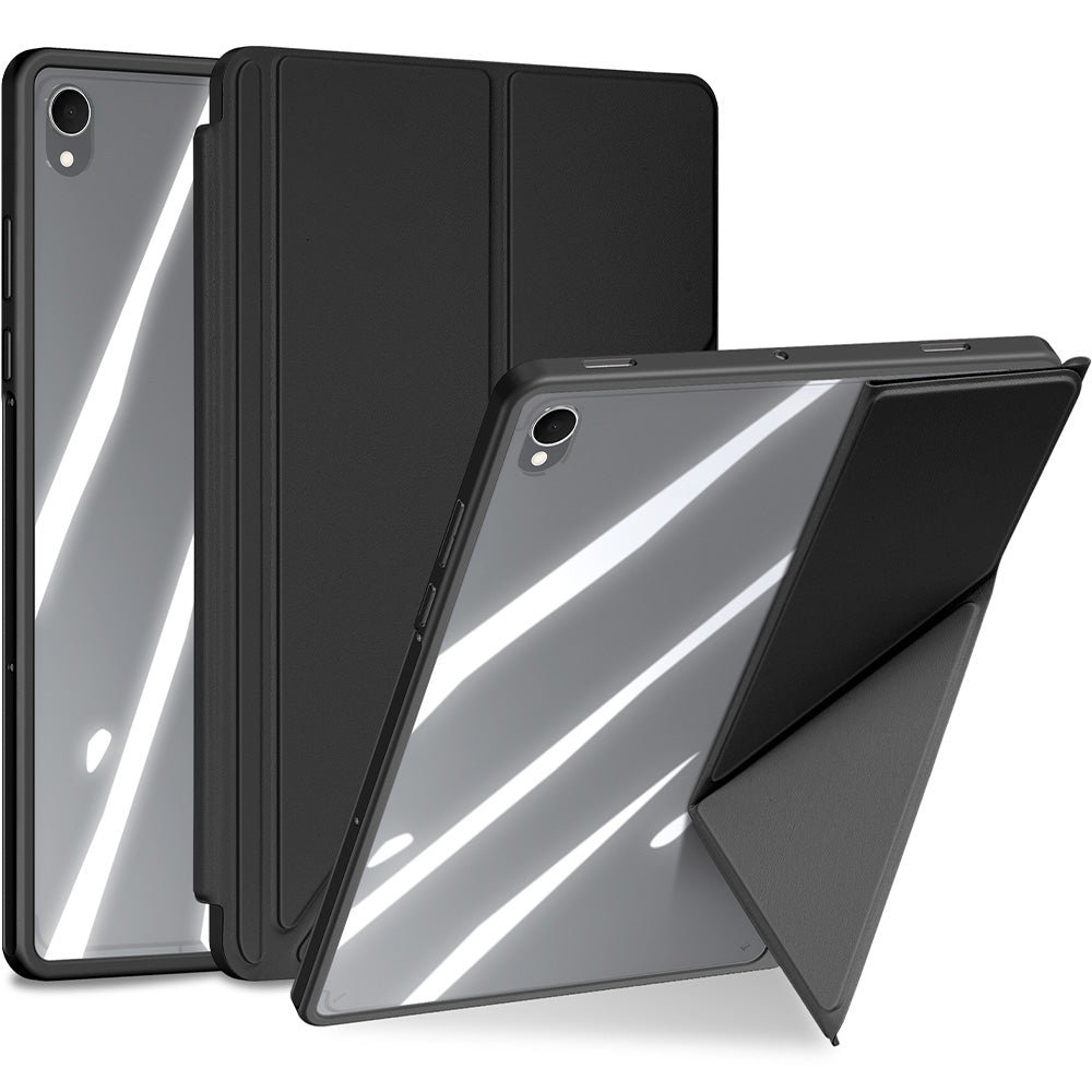 Schutzhülle mit Klappe für Galaxy Tab S11, Dux Ducis Magi, Transparent-Schwarz