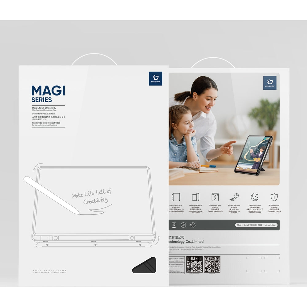 Schutzhülle mit Klappe für Galaxy Tab S12 Plus, Dux Ducis Magi, Schwarz (12/12)
