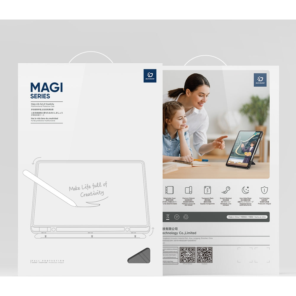 Schutzhülle mit Klappe für Galaxy Tab S12 Plus, Dux Ducis Magi, Grau (12/12)