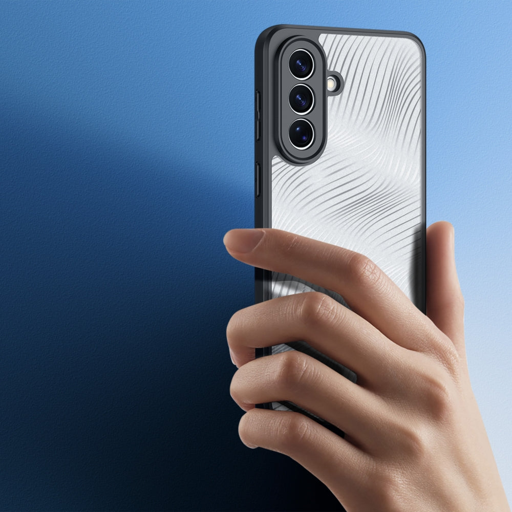 Handyhülle für Galaxy A57 5G, Dux Ducis Aimo, Transparent mit schwarzen Rahmen
