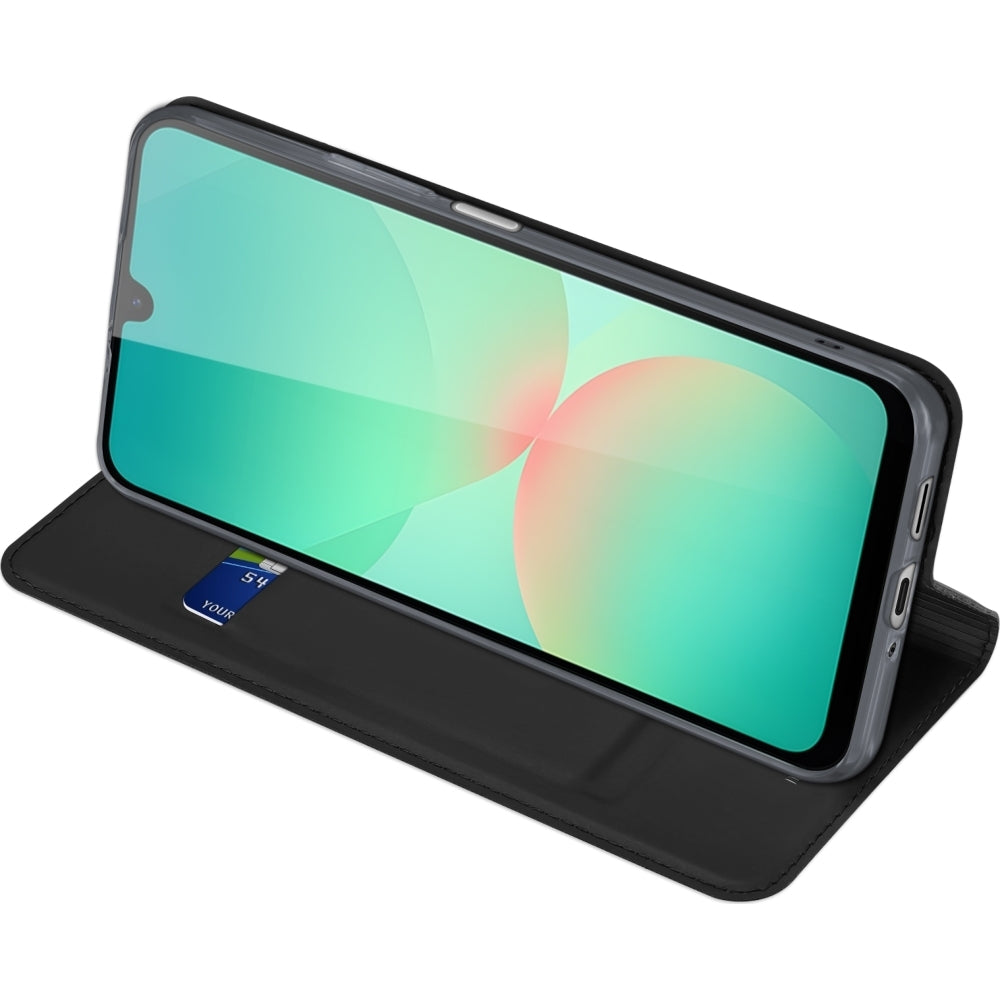 Handyhülle mit Klappe für Galaxy A27 5G, Dux Ducis Skin Pro, Schwarz