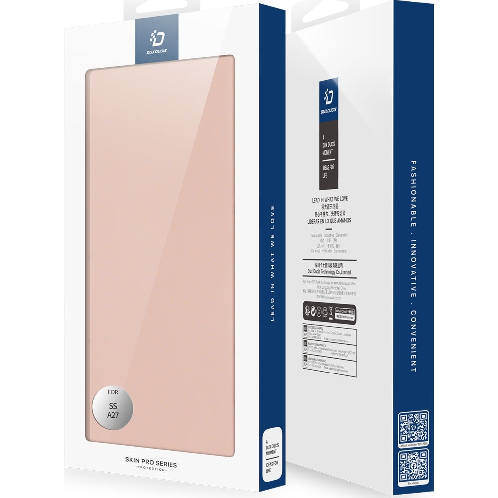 Handyhülle mit Klappe für Galaxy A27 5G, Dux Ducis Skin Pro, Rosa