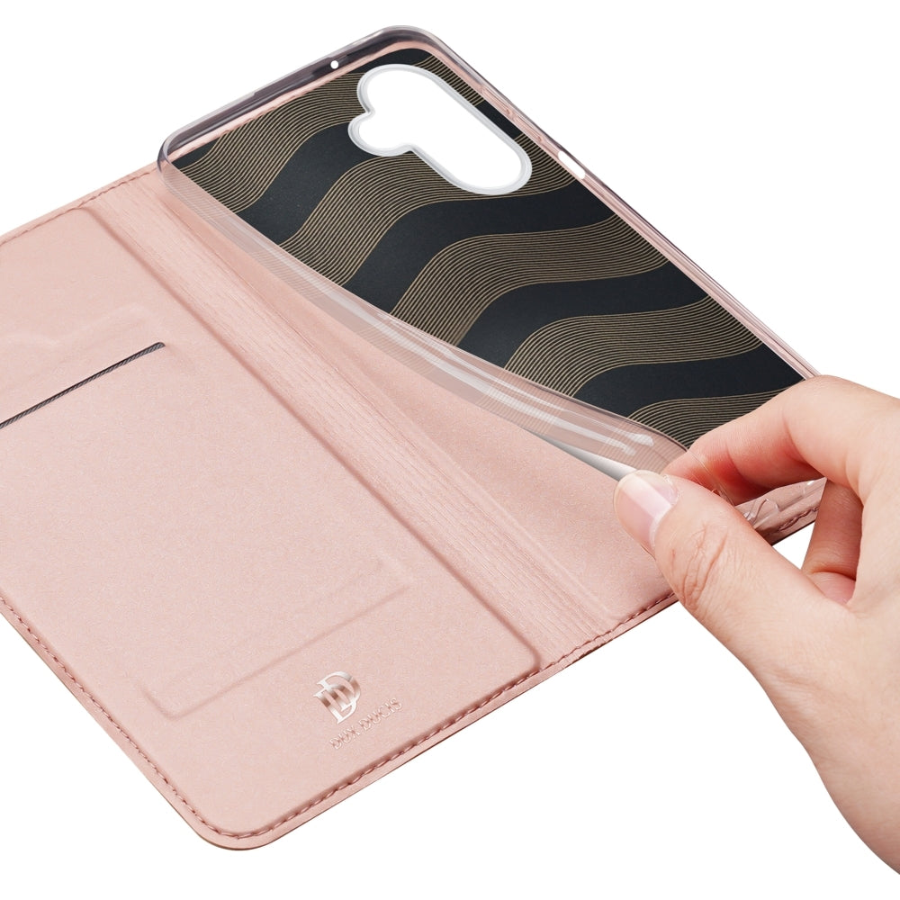 Handyhülle mit Klappe für Galaxy A27 5G, Dux Ducis Skin Pro, Rosa
