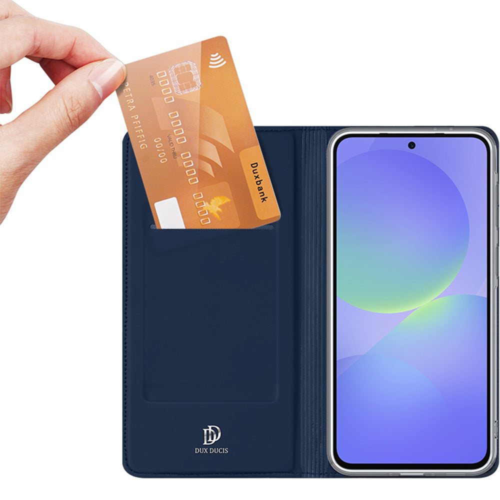 Handyhülle mit Klappe für Galaxy A37 5G, Dux Ducis Skin Pro, Dunkelblau