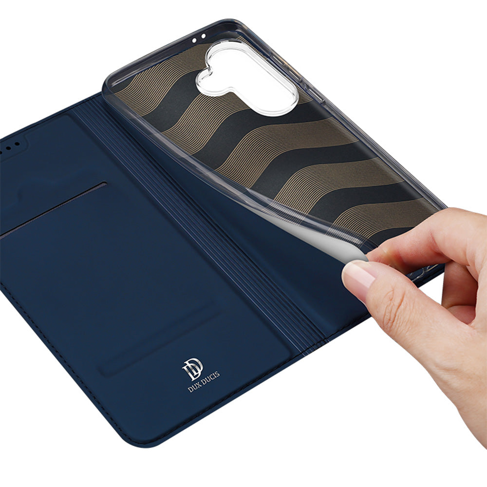 Handyhülle mit Klappe für Galaxy A37 5G, Dux Ducis Skin Pro, Dunkelblau