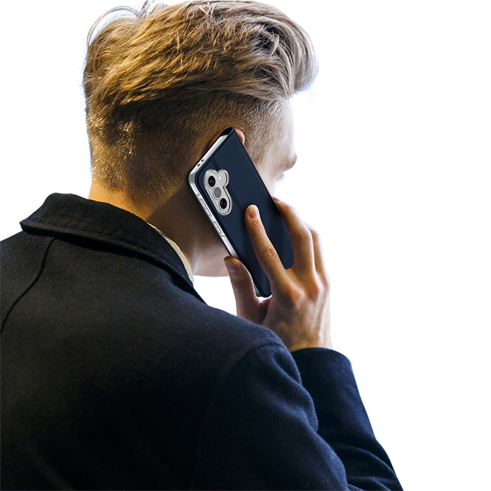 Handyhülle mit Klappe für Galaxy A37 5G, Dux Ducis Skin Pro, Dunkelblau