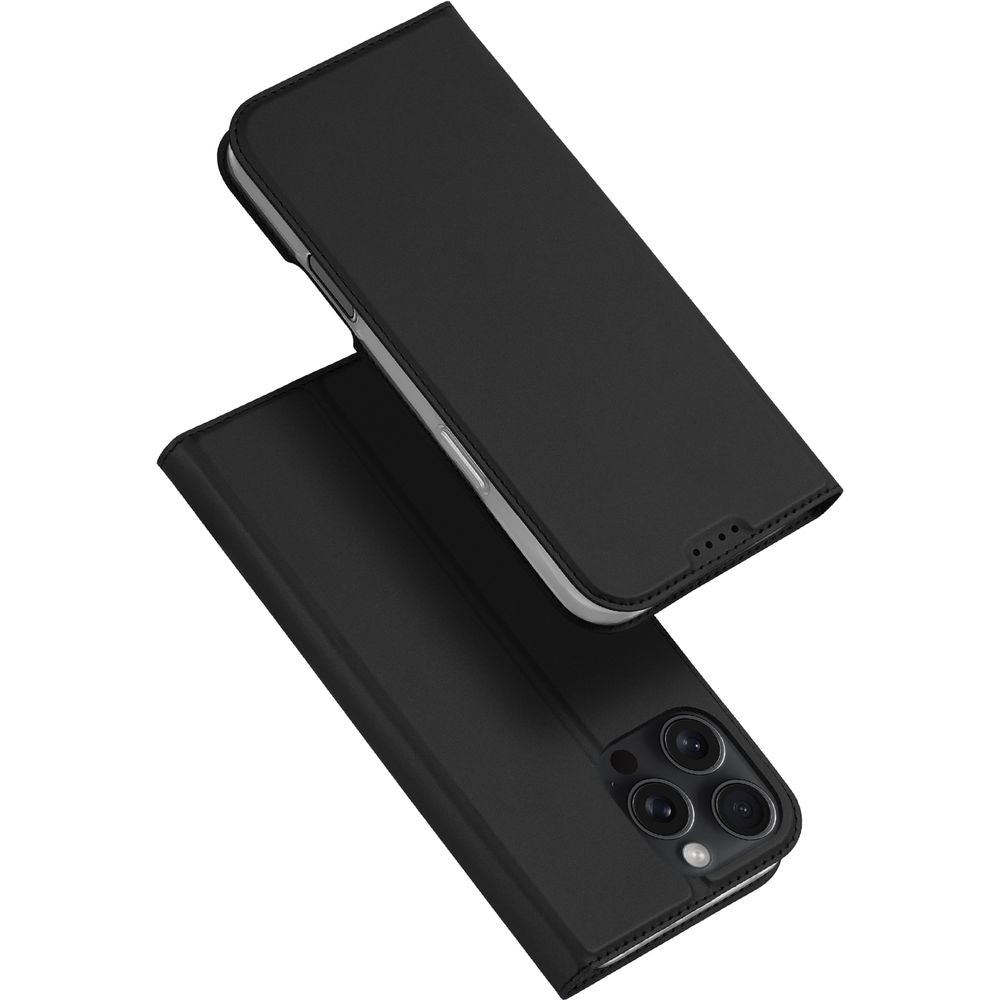 Handyhülle für iPhone 16 Pro, Dux Ducis Skin Pro, Schwarz
