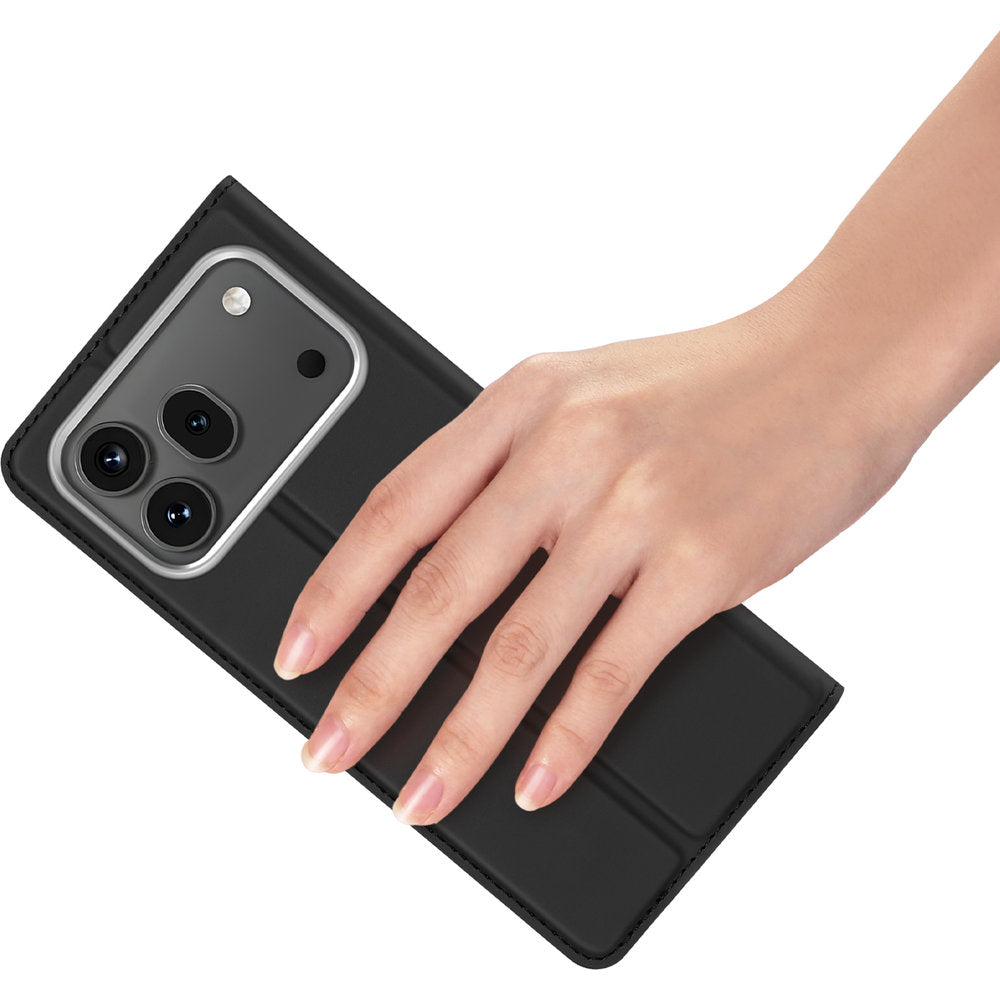 Handyhülle mit Klappe für Honor 600 5G / 600 Pro 5G, Dux Ducis Skin Pro, Schwarz