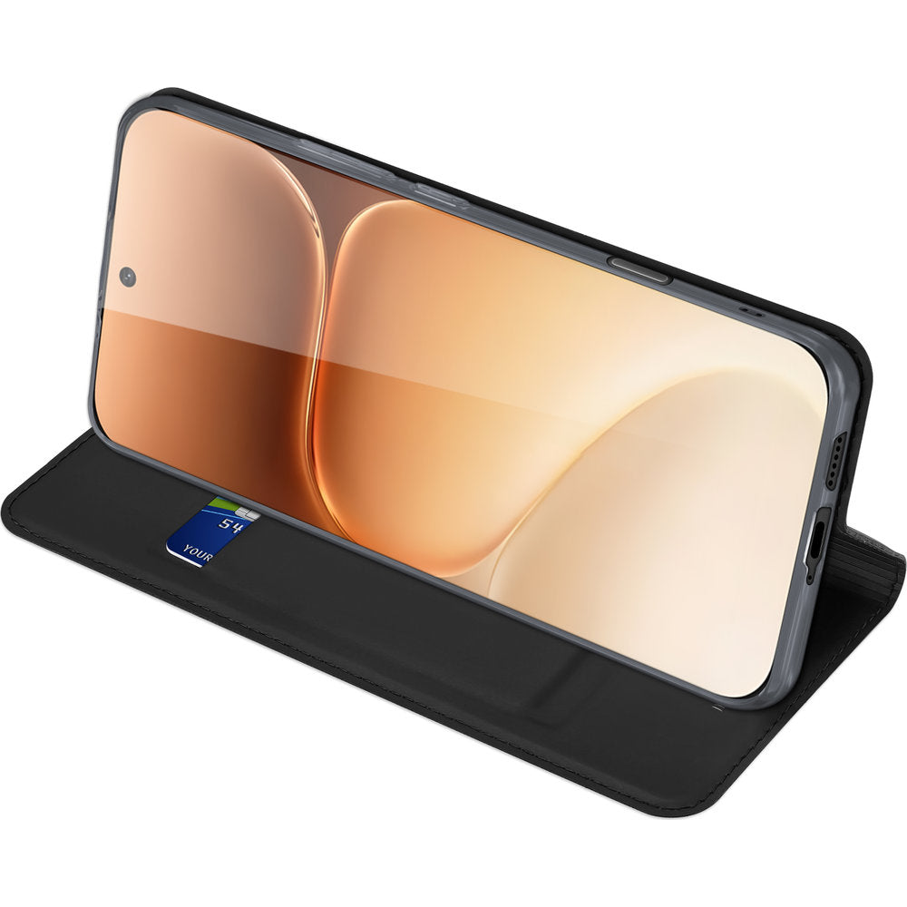 Handyhülle mit Klappe für Honor 600 5G / 600 Pro 5G, Dux Ducis Skin Pro, Schwarz