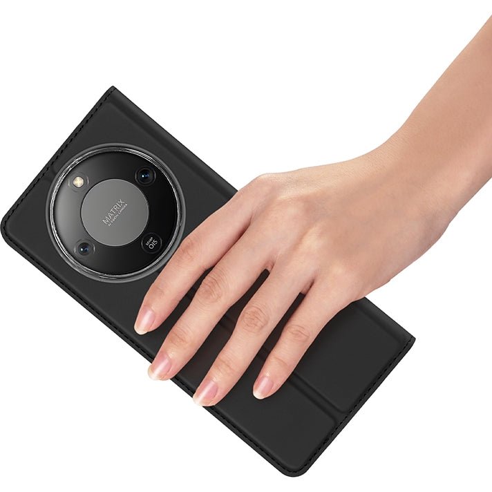 Handyhülle mit Klappe für Honor Magic 8 Lite, Dux Ducis Skin Pro, Schwarz