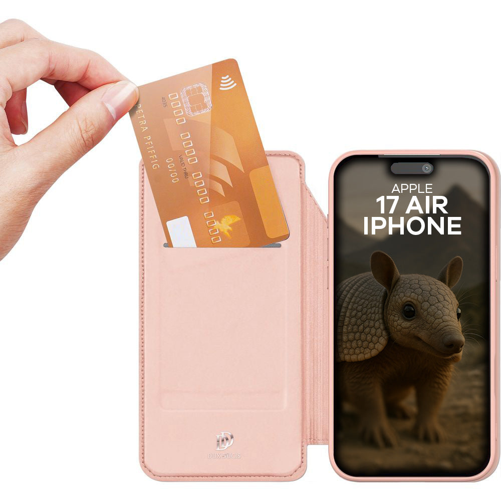 Handyhülle mit Klappe für iPhone Air, Dux Ducis Skin Pro, Rosa