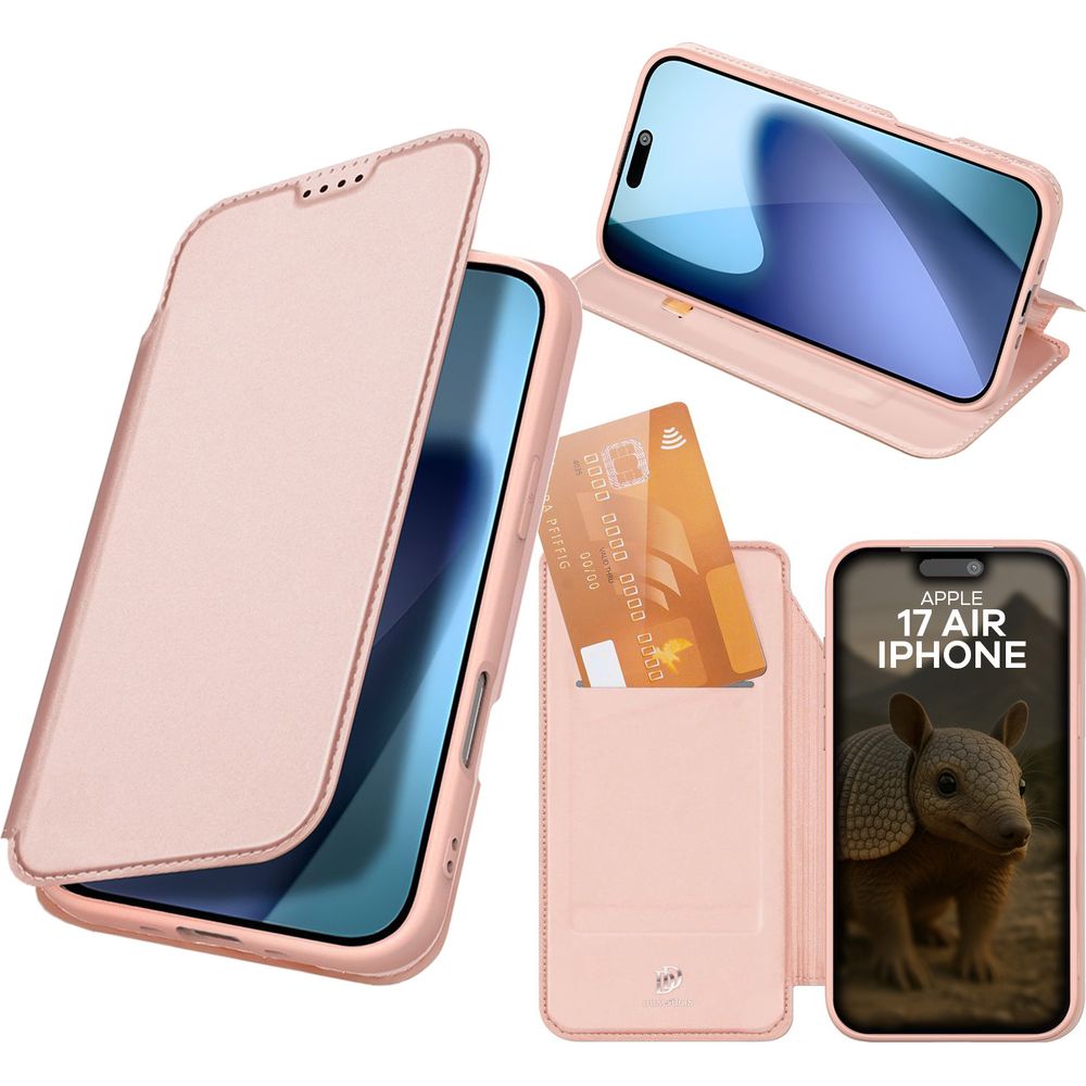 Handyhülle mit Klappe für iPhone Air, Dux Ducis Skin Pro, Rosa