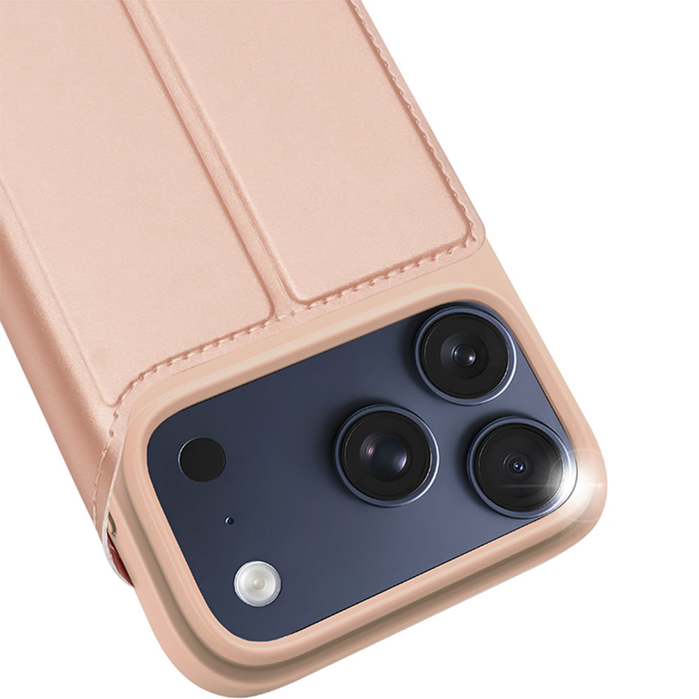 Handyhülle mit Klappe für iPhone 18 Pro Max / 17 Pro Max, Dux Ducis Skin Pro, Rosagold (5/11)