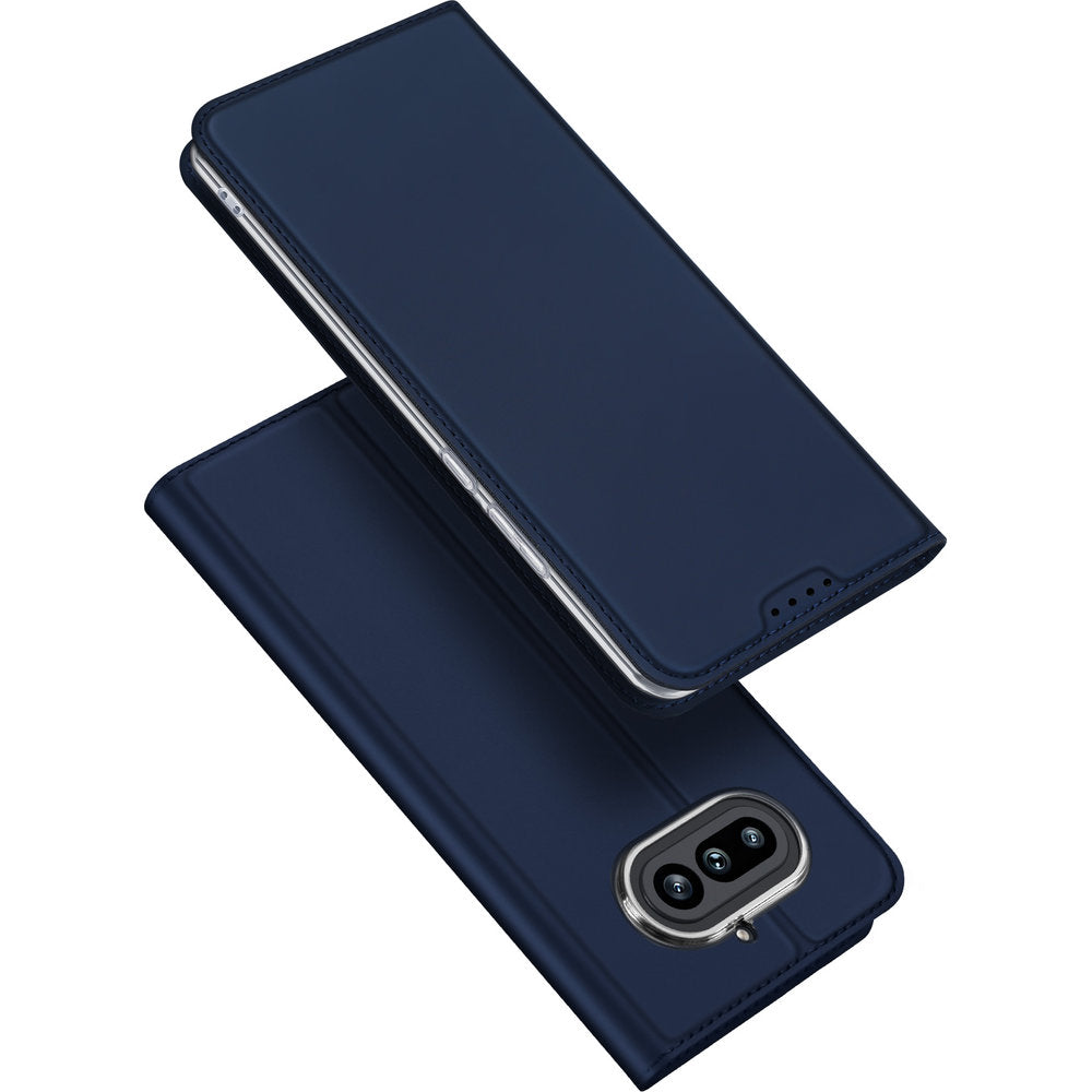 Handyhülle mit Klappe für Nothing Phone 4a, Dux Ducis Skin Pro, Dunkelblau
