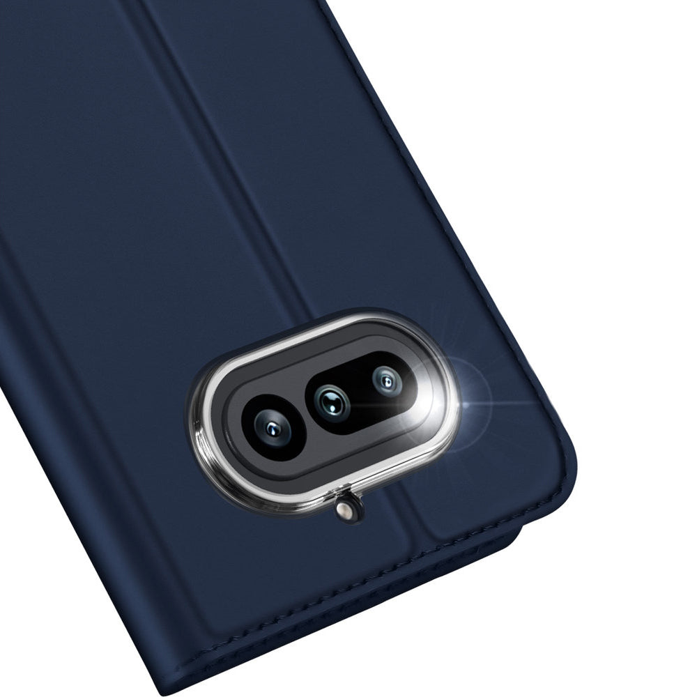 Handyhülle mit Klappe für Nothing Phone 4a, Dux Ducis Skin Pro, Dunkelblau