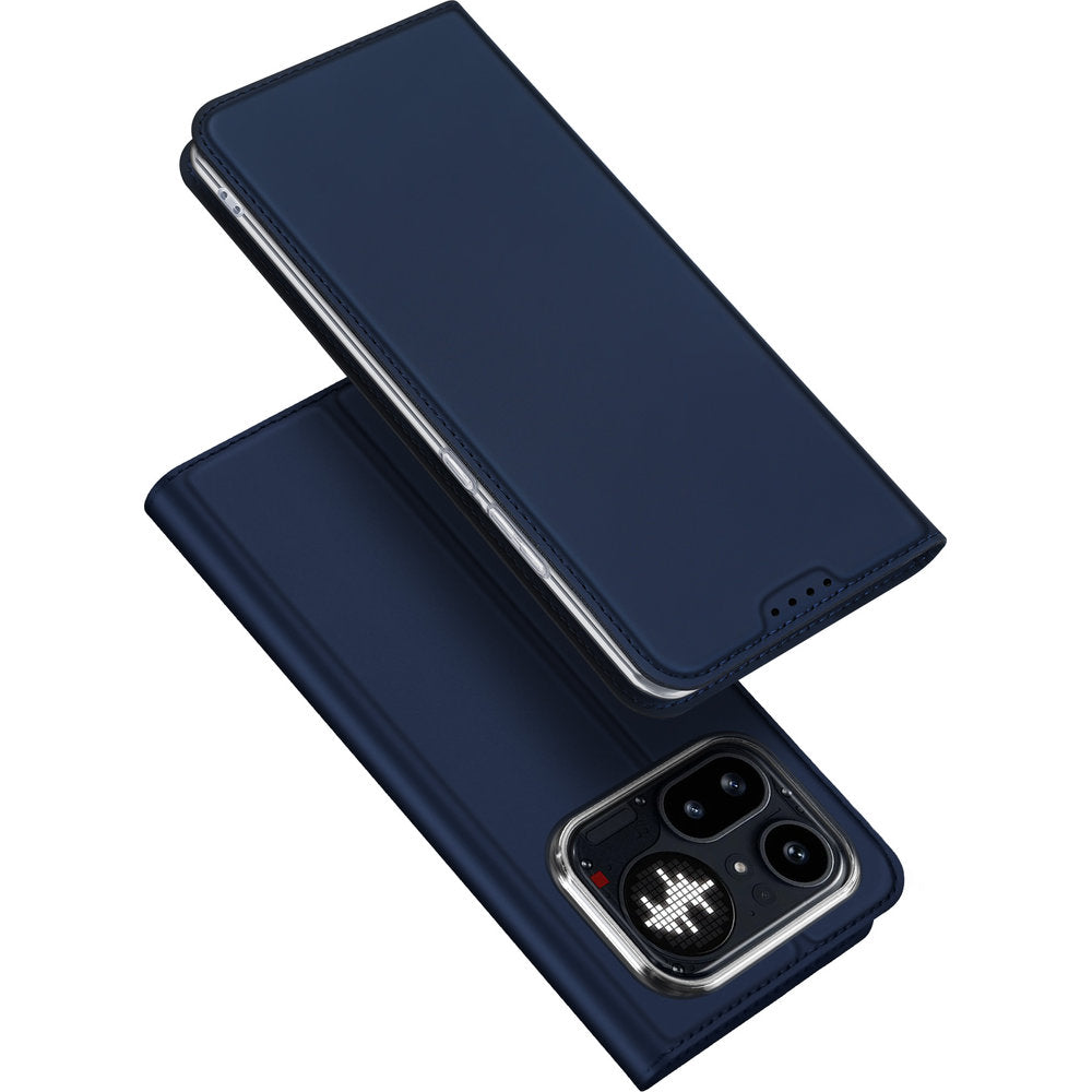 Handyhülle mit Klappe für Nothing Phone 4a Pro, Dux Ducis Skin Pro, Dunkelblau