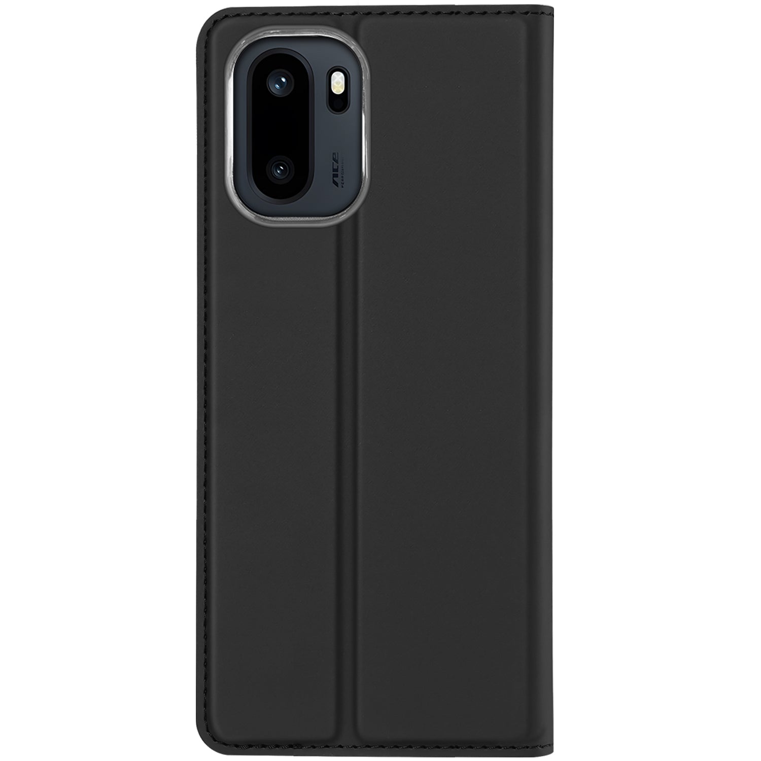 Handyhülle mit Klappe für OnePlus 15R, Dux Ducis Skin Pro, Transparent-Schwarz