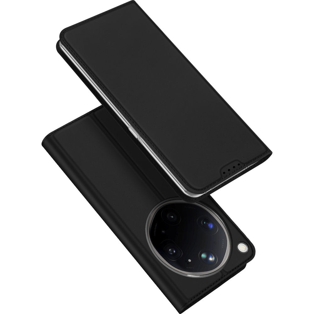 Handyhülle mit Klappe für Oppo Find X9 Ultra, Dux Ducis Skin Pro, Schwarz