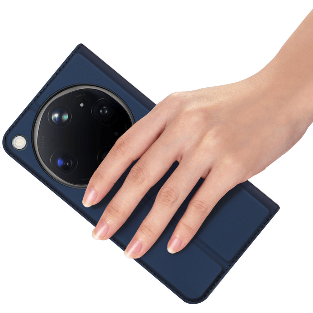 Handyhülle mit Klappe für Oppo Find X9 Ultra, Dux Ducis Skin Pro, Dunkelblau