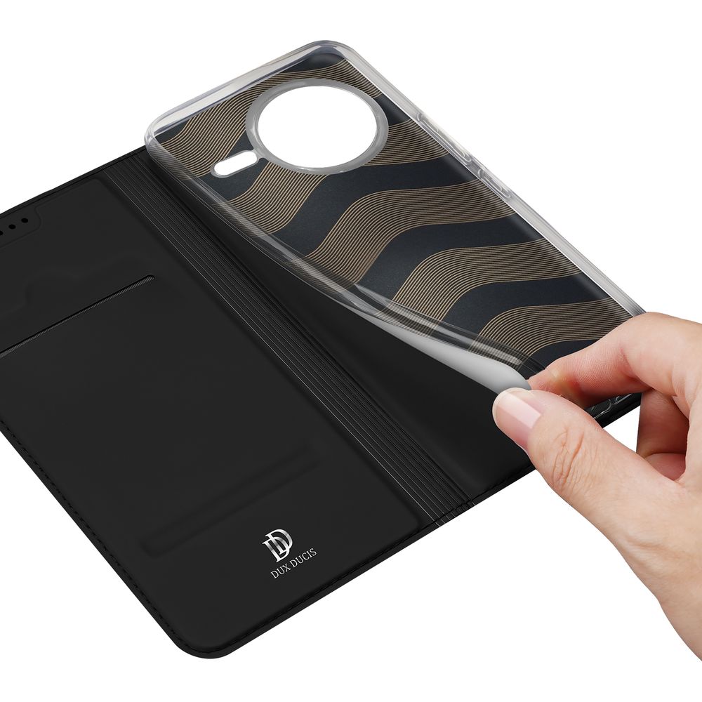 Handyhülle mit Klappe für Xiaomi POCO F7 Pro, Dux Ducis Skin Pro, Schwarz