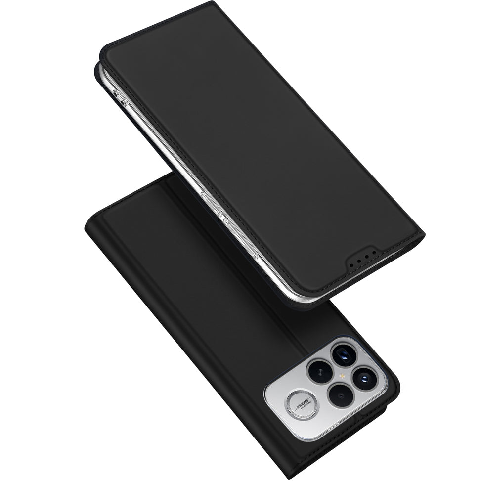 Handyhülle mit Klappe für Xiaomi POCO F8 Ultra, Dux Ducis Skin Pro, Schwarz