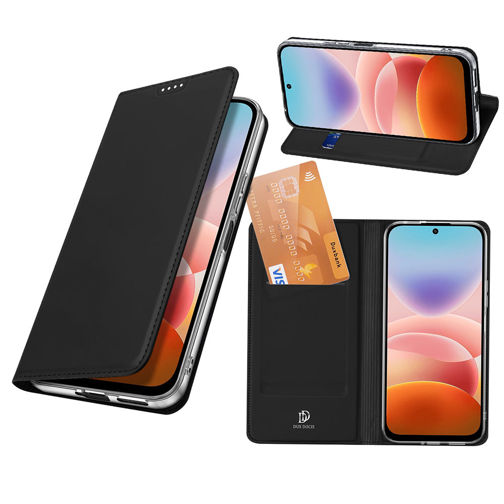 Handyhülle mit Klappe für Xiaomi Redmi 17 4G/5G, Dux Ducis Skin Pro, Schwarz (1/12)