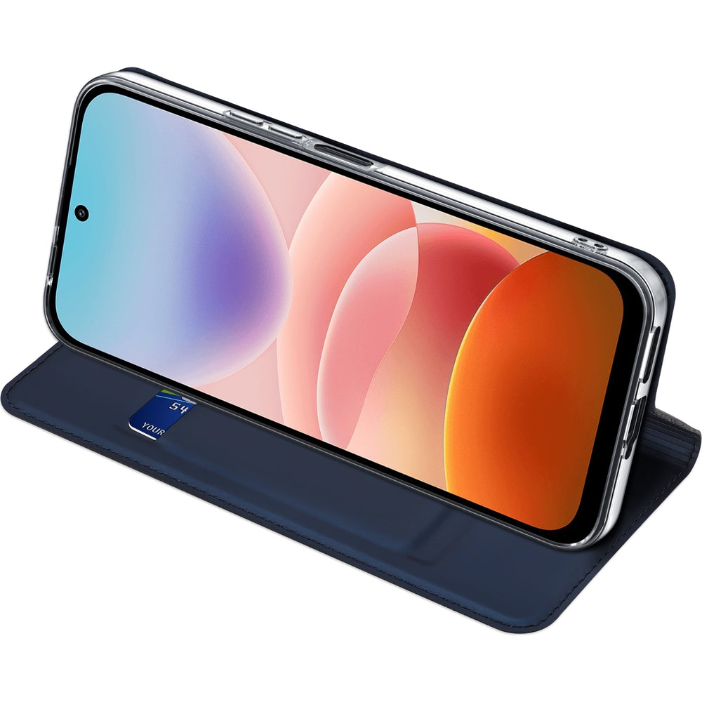 Handyhülle mit Klappe für Xiaomi Redmi 17 4G/5G, Dux Ducis Skin Pro, Dunkelblau (12/12)