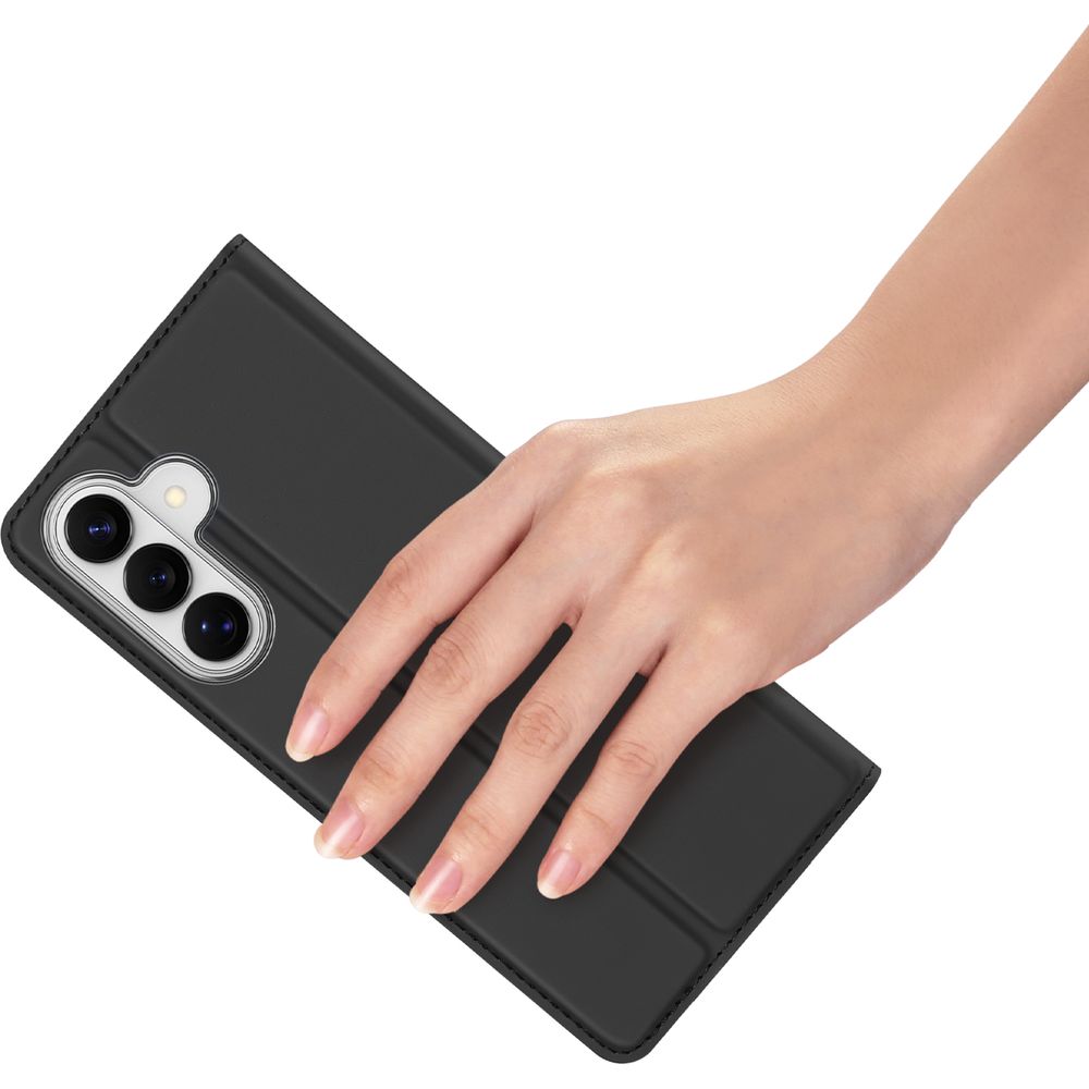 Handyhülle mit Klappe für Galaxy S26, Dux Ducis Skin Pro, Schwarz