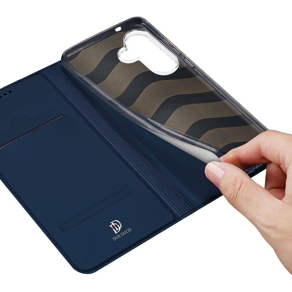 Handyhülle mit Klappe für Galaxy S26 Plus, Dux Ducis Skin Pro, Dunkelblau